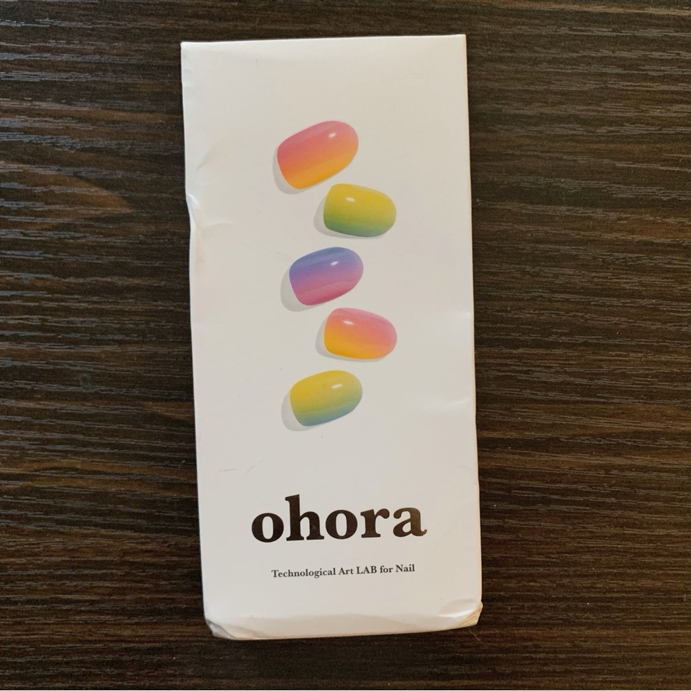 Ohora N Pastel ND-211 Semi-Cured Gel Nail Strips – Rainbow Ombre (30 pcs)